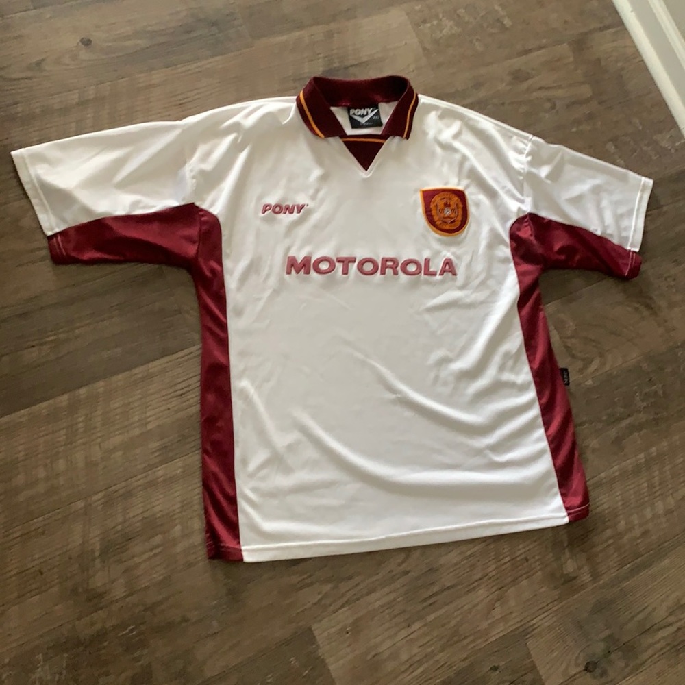 Vintage Motherwell FC, Scottish Soccer Jersey